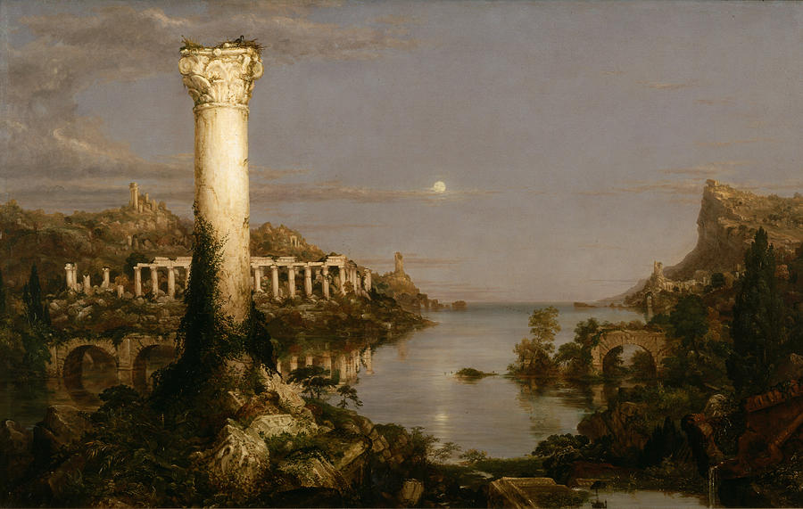 Course of Empire Desolation Painting by Thomas Cole