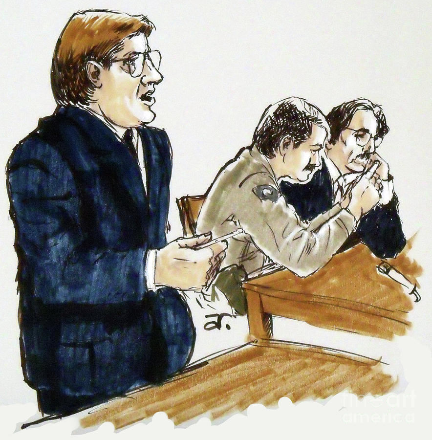 Court Lawyers Digital Art by Armand Roy