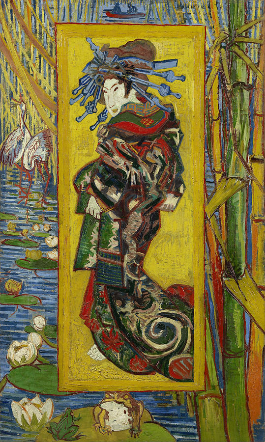 Vincent Van Gogh Painting - Courtesan after Eisen by Vincent van Gogh