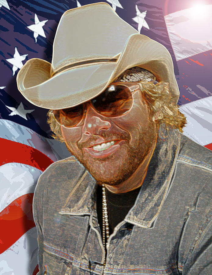 Courtesy Of The Red White And Blue Toby Keith Photograph by Don Olea