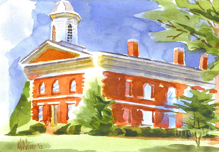 Courthouse Bright Painting by Kip DeVore