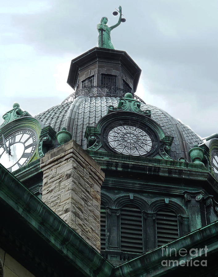 Courthouse Dome In Binghamton NY Photograph by Sally Simon