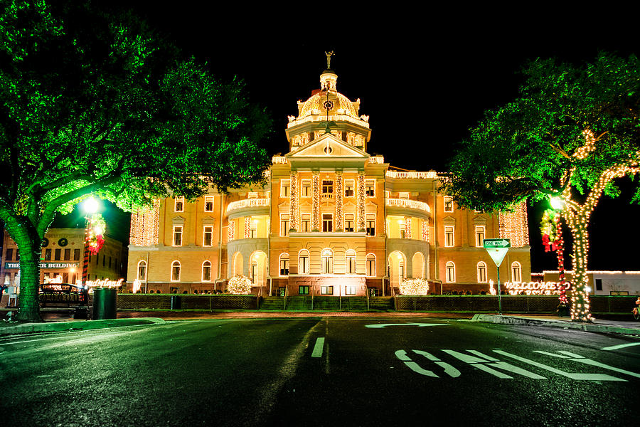 Christmas Photograph - Courthouse early morning glow by Geoff Mckay