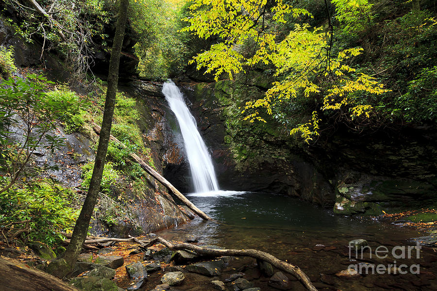 Courthouse Falls In North Carolina Photograph