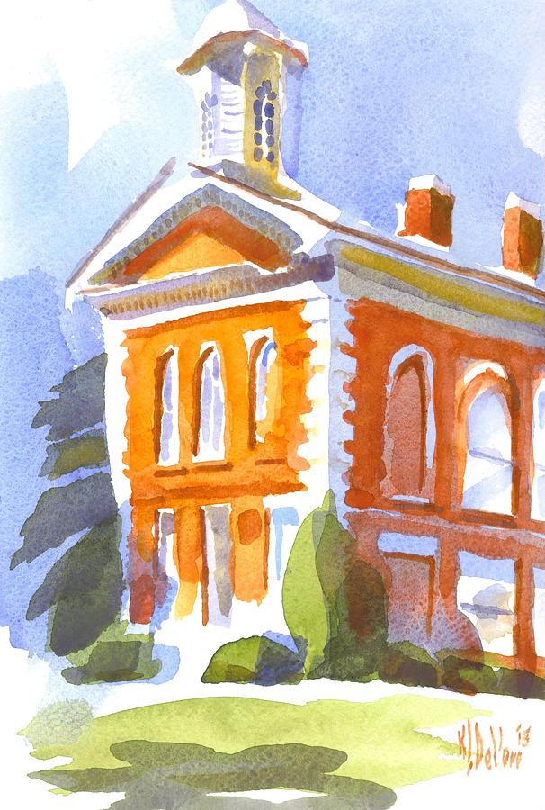 Courthouse in Early Morning Sunshine II Painting by Kip DeVore