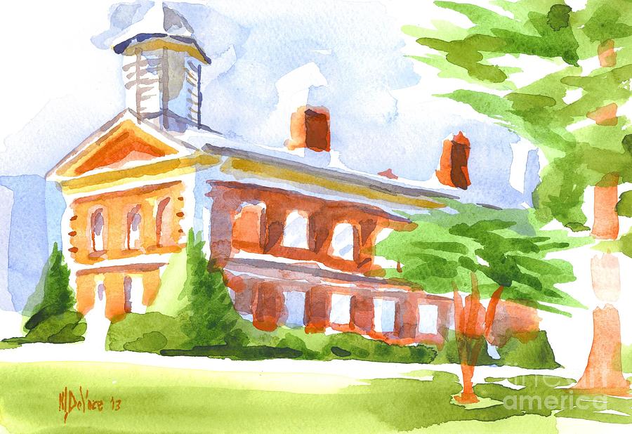 Courthouse in Summery Sun Painting by Kip DeVore