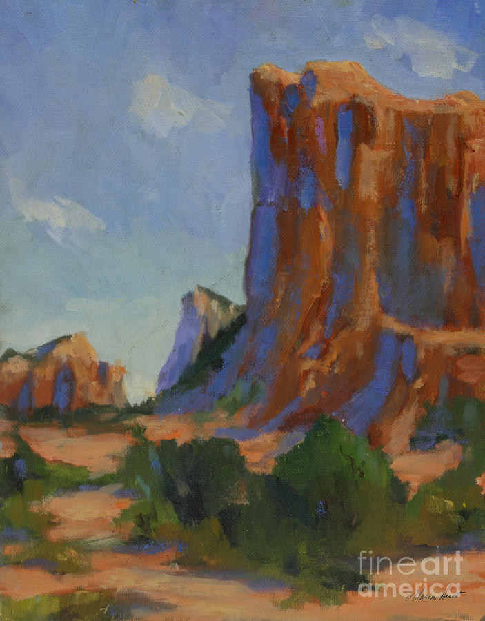Courthouse Rock II Painting by Maria Hunt