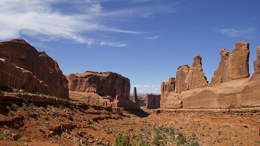 Courthouse Towers in Arches National Park Photograph by Brian Kamprath