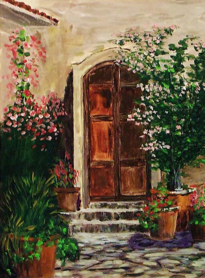 Courtyard 1 Painting by Mike Caitham - Fine Art America