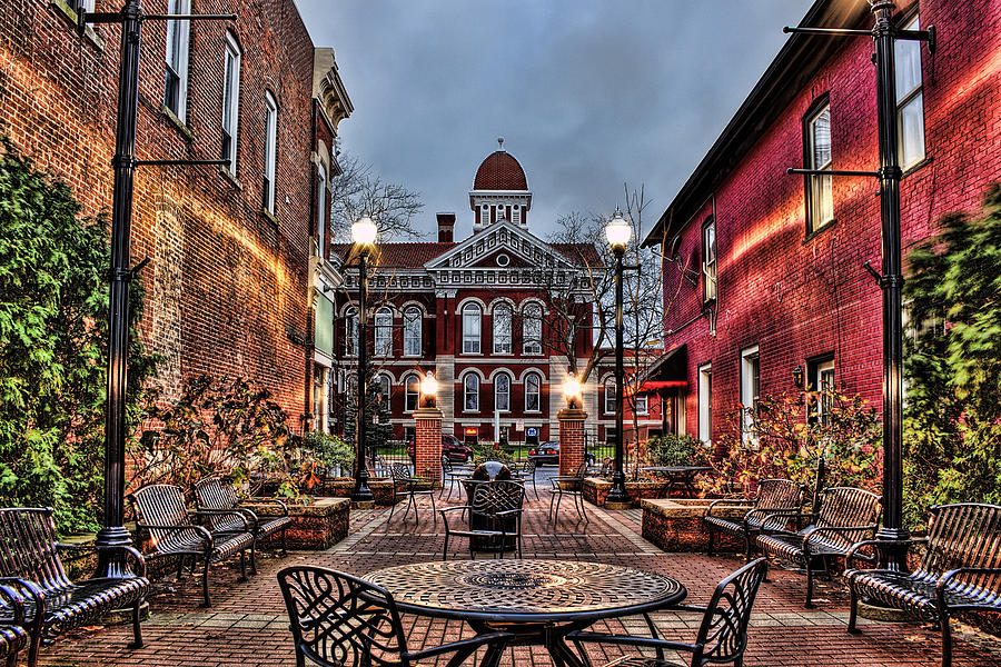 Courtyard Courthouse Photograph by Scott Wood