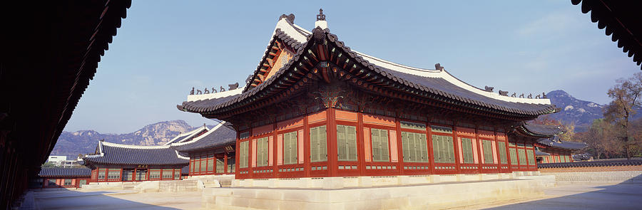 Architecture Photograph - Courtyard Of A Palace, Kyongbok Palace by Panoramic Images