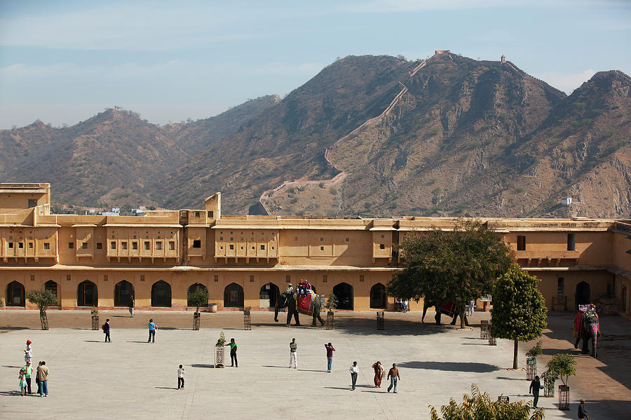 Courtyard Of Amer Fort, Rajasthan Photograph by Bjarte Rettedal