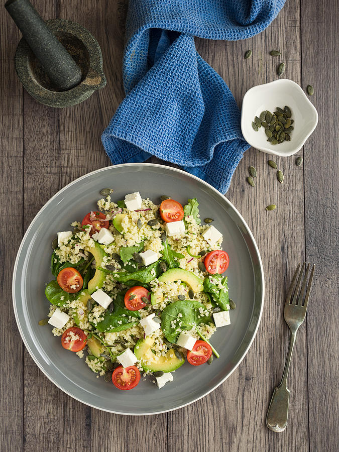 Couscous Super Salad Photograph by Haoliang