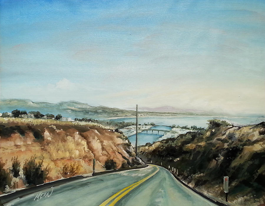 Cove Road to the Marina Painting by Mike Worthen