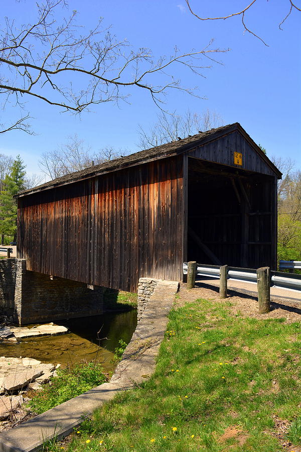 Jediha Hill Covered Bridge in Mt. Healthy Photograph by Kathy Barney