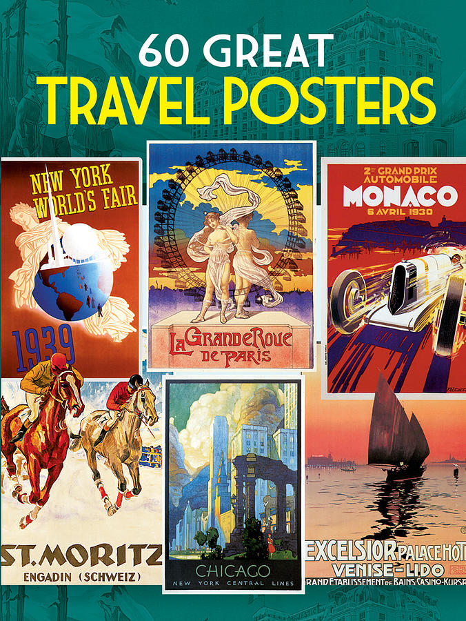 Cover for travel posters Painting by 60 Great Travel Posters