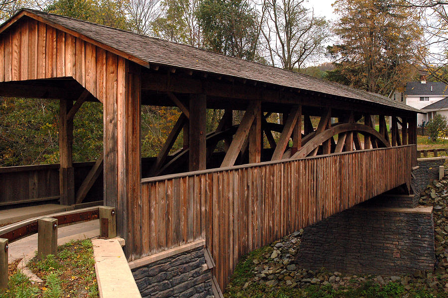 Bridge Photograph - Covered Bridge by Gary Wightman