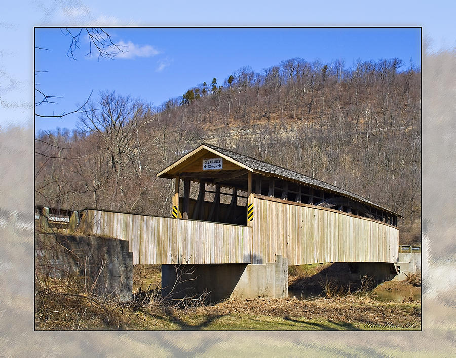 Covered Bridge In Pa. Photograph