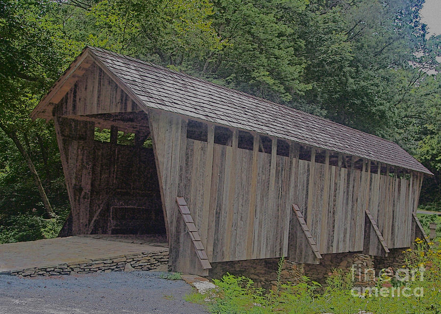 Covered Bridge in the Spring Photograph by Sandra Clark