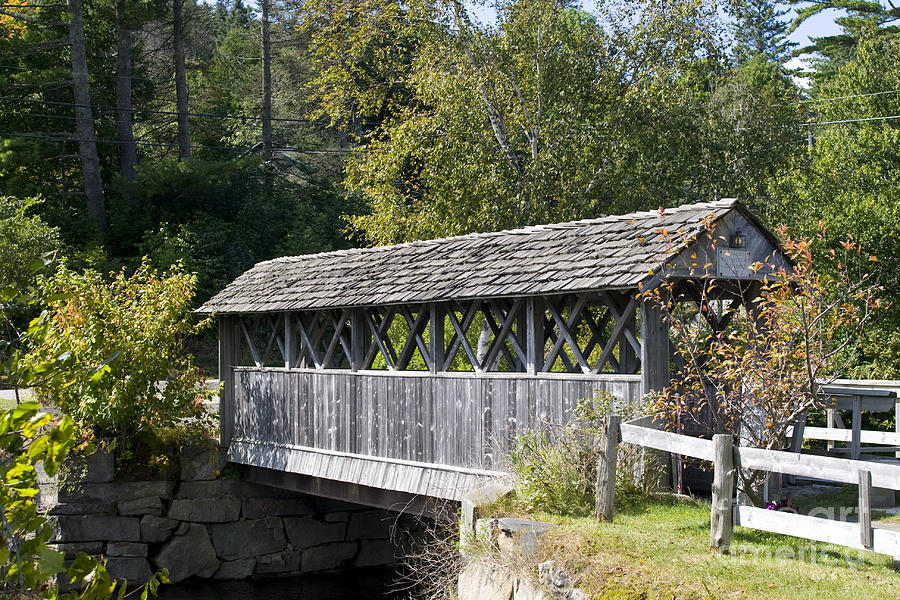 Covered bridge in Vermont Photograph by Patricia Hofmeester
