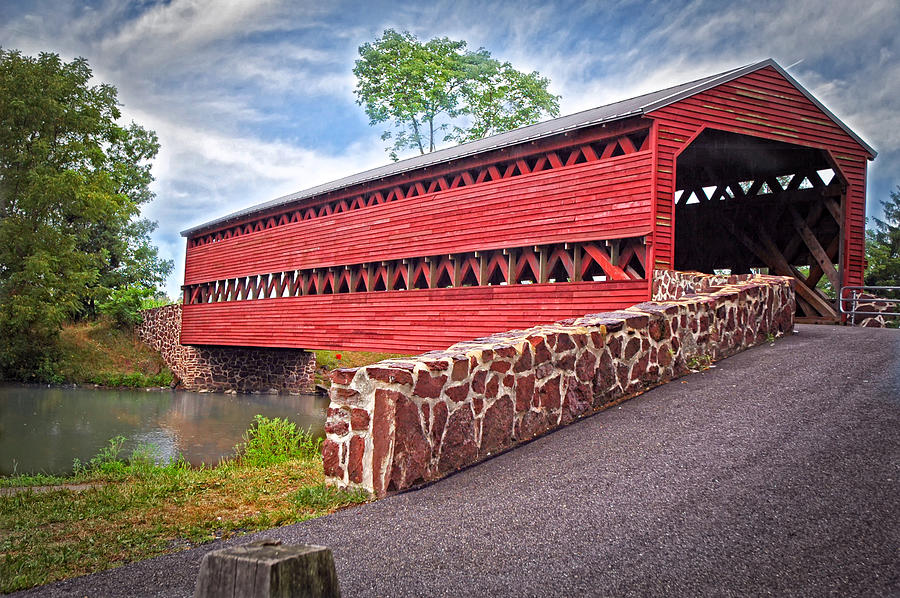 Covered Bridge of Gettysburg Photograph by Mary Timman
