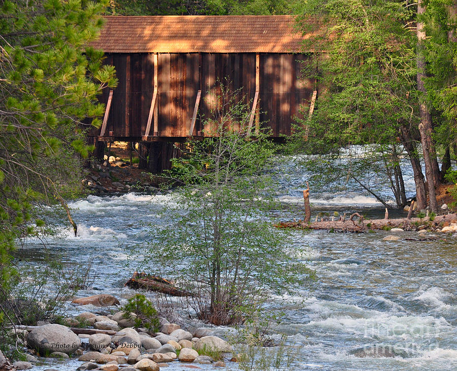 Covered Bridge over the River Photograph by Debby Pueschel