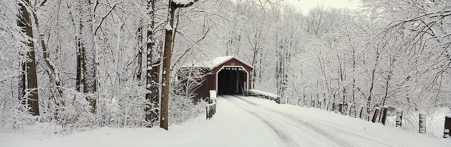 Covered Bridge Pa Photograph by Panoramic Images