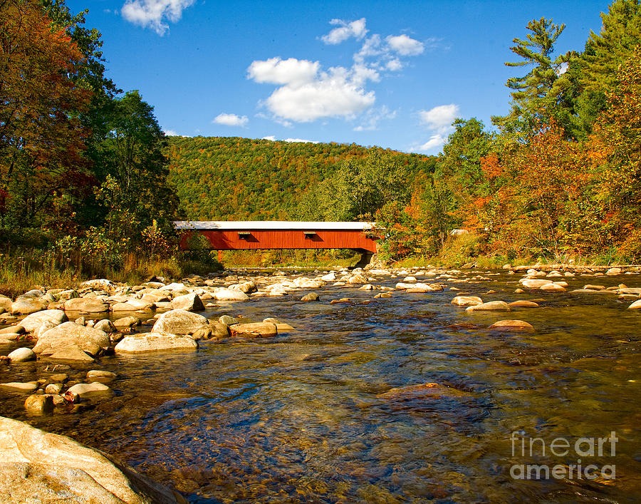 Covered Bridge Photograph by Ronald Lutz
