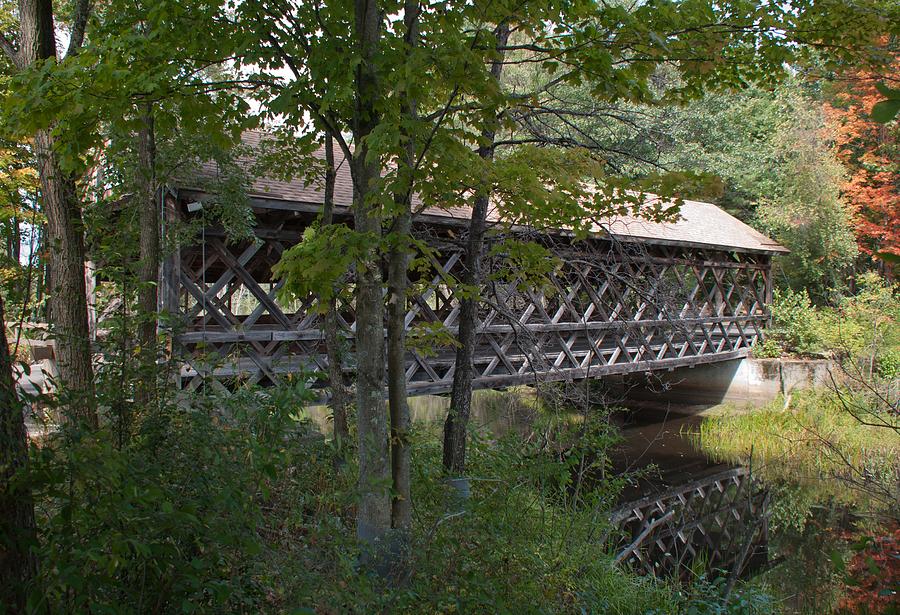 Covered Bridge - Shirley Massachusetts Photograph by John Black