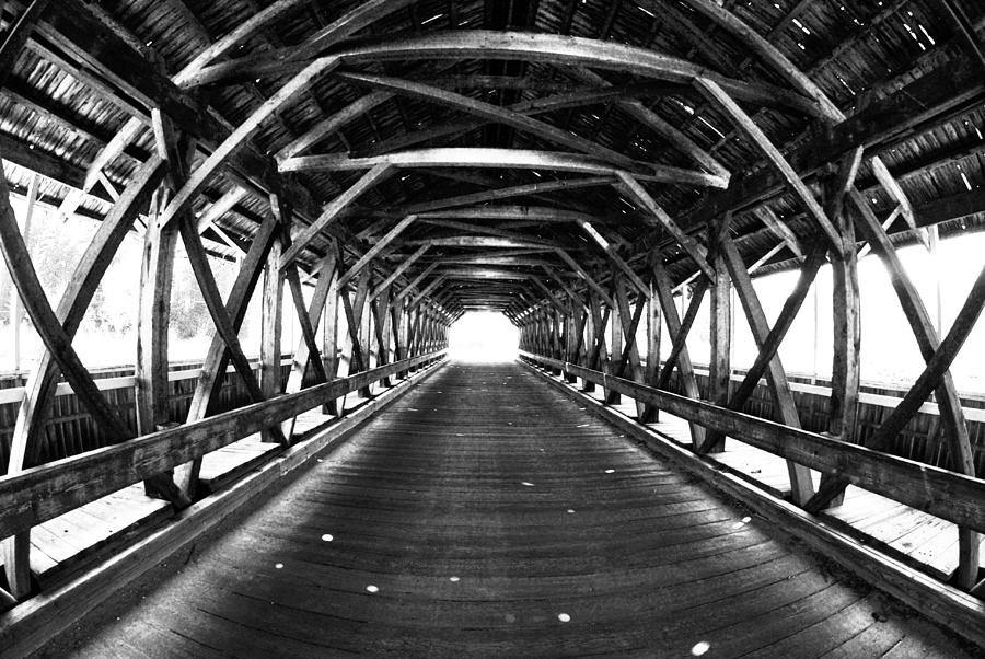 Stark Photograph - Covered Bridge Stark NH by Waylon  Wolfe