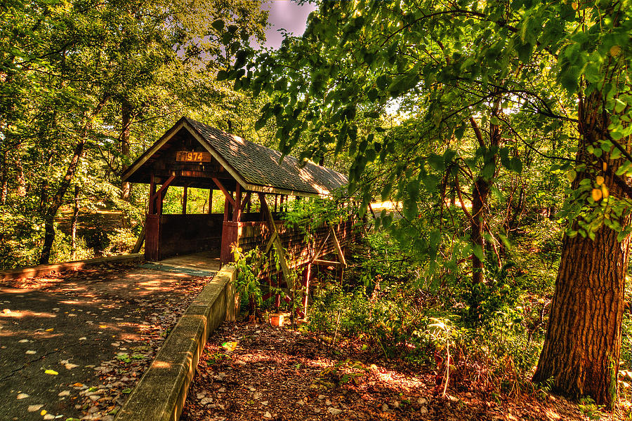 Covered Walking Bridge Photograph by Scott Shaw