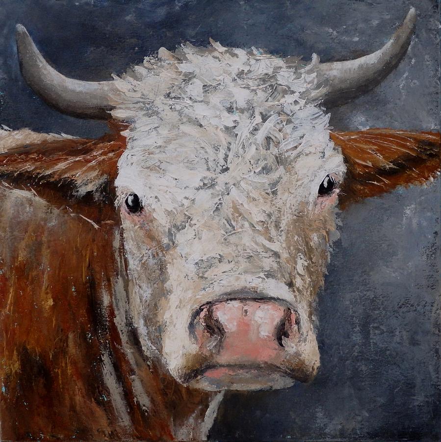 Cow 2 Painting by Liesbeth Verboven - Fine Art America