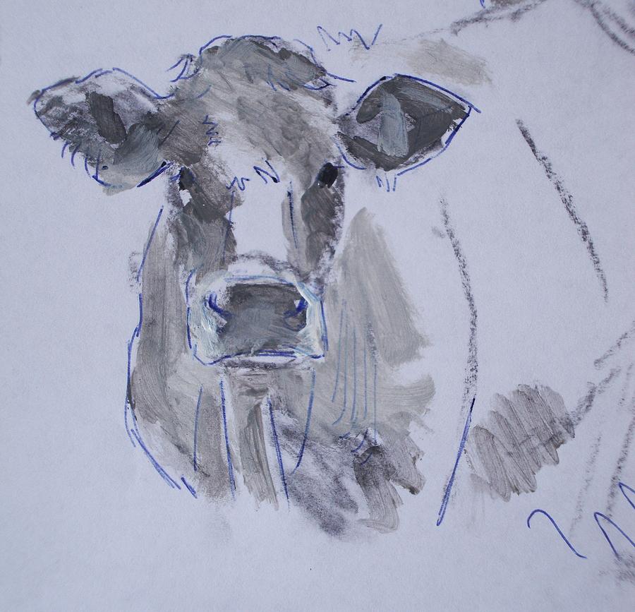 Cow Painting - Cow by Mike Jory