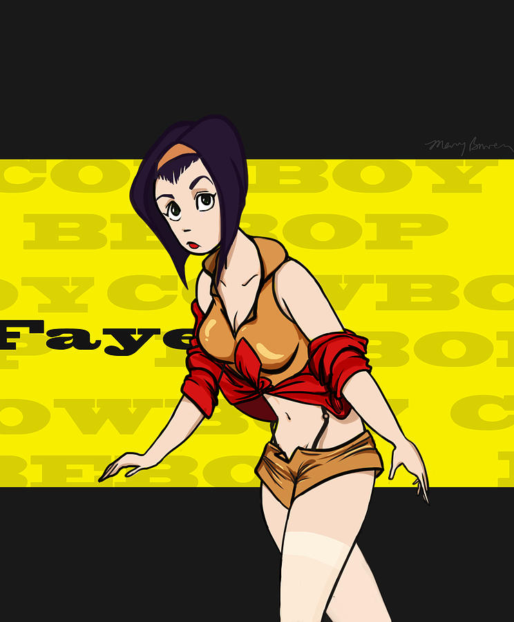 Cowboy Bebop Faye Digital Art By Mary Bowen Pixels 1184