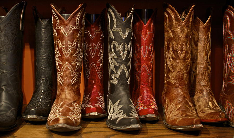 Cowboy Boots Photograph by John Babis