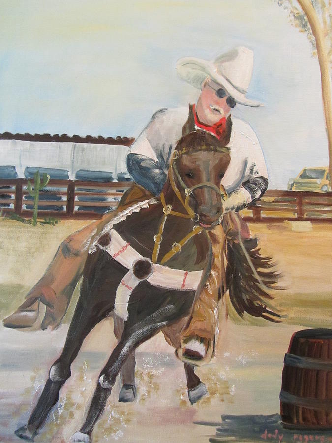 Cowboy Fun Painting by Dody Rogers