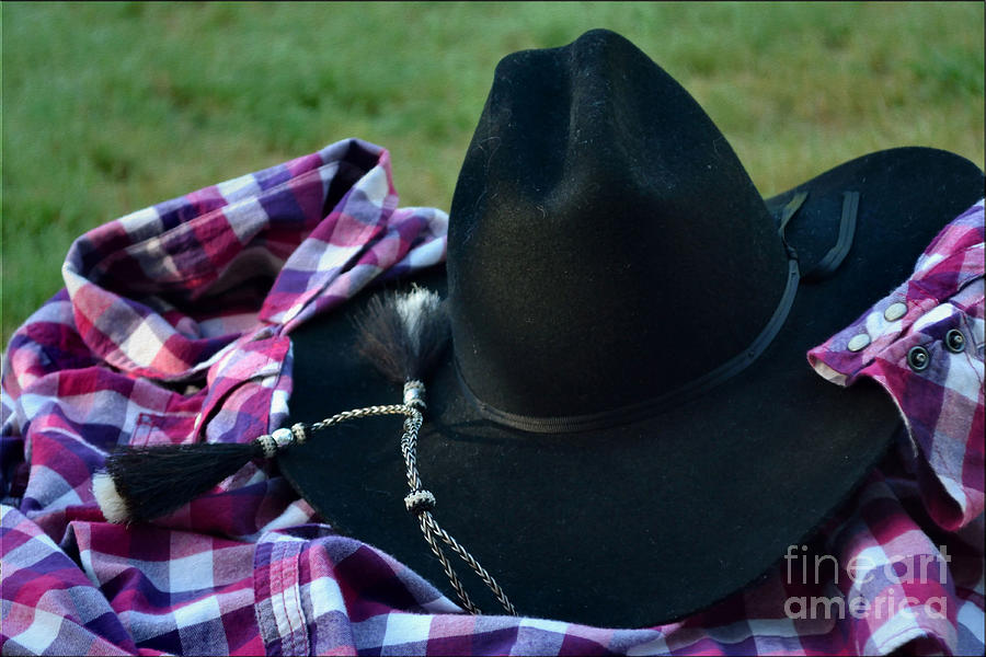 Austin Photograph - Cowboy Felt  Hat by Luv Photography