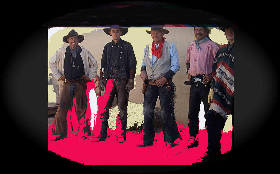 Cowboy re-enactors O.K. Corral Tombstone Arizona 2004 Photograph by David Lee Guss