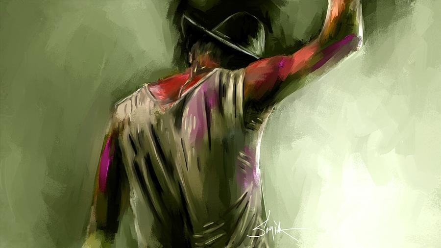 Cowboy Painting by Rob Smiths