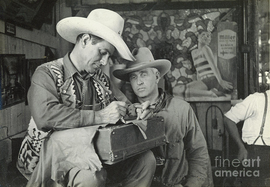 Cowboy Signature 1935 Photograph by Patricia Tierney