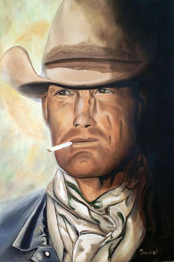 Cowboy Painting by Sunel De Lange