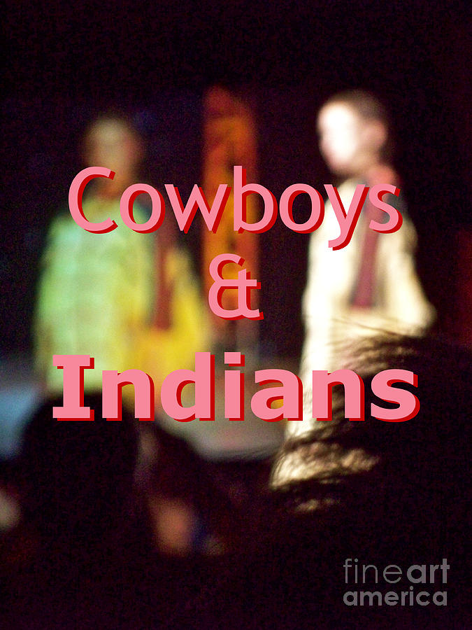 Santa Fe Digital Art - Cowboys and Indians by Corey Garcia