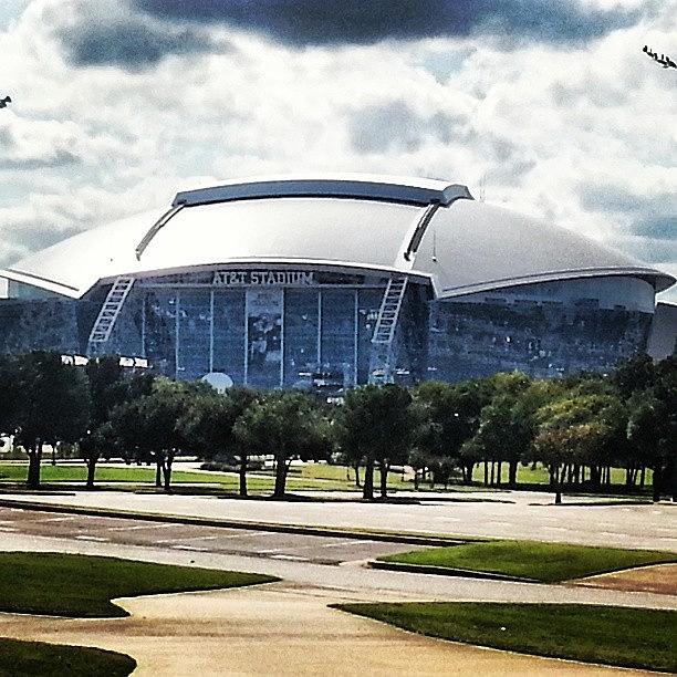Football Photograph - Cowboys Stadium, Where I Will Be Sunday by Christopher Mad Plaid Anderson