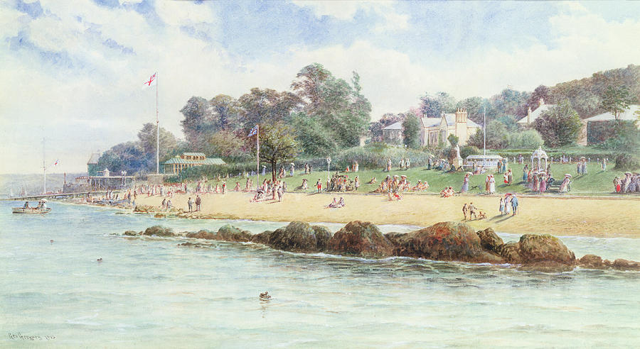 Summer Painting - Cowes  Isle of Wight by George Gregory