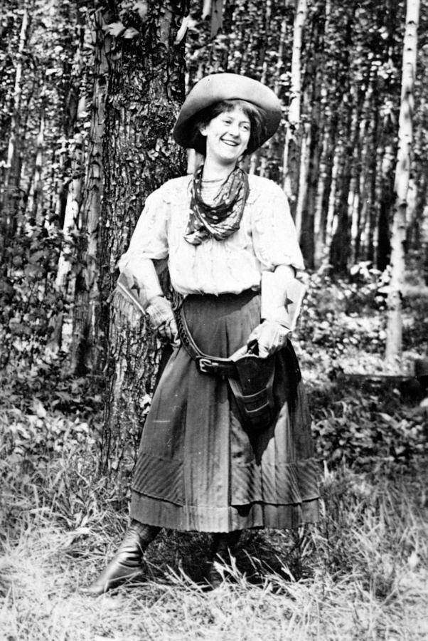 Cowgirl, 1908 Photograph by Science Source