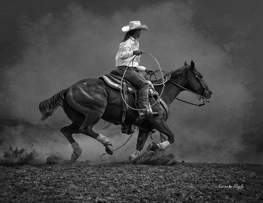 Cowgirl Photograph by Karen Slagle