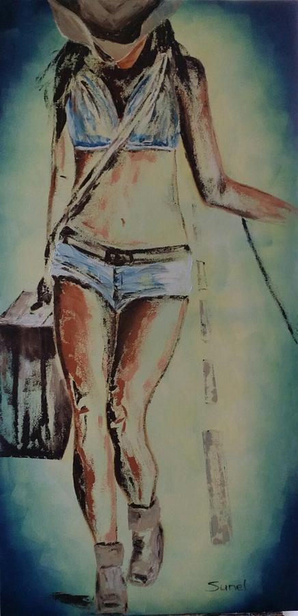 Cowgirl Painting by Sunel De Lange