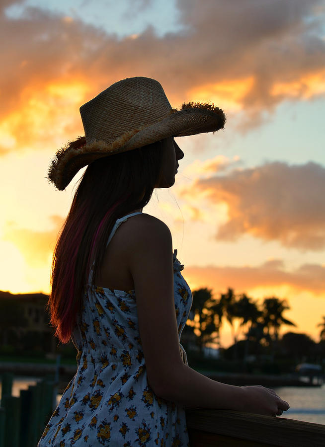 Cowgirl Sunset Photograph by Laura Fasulo