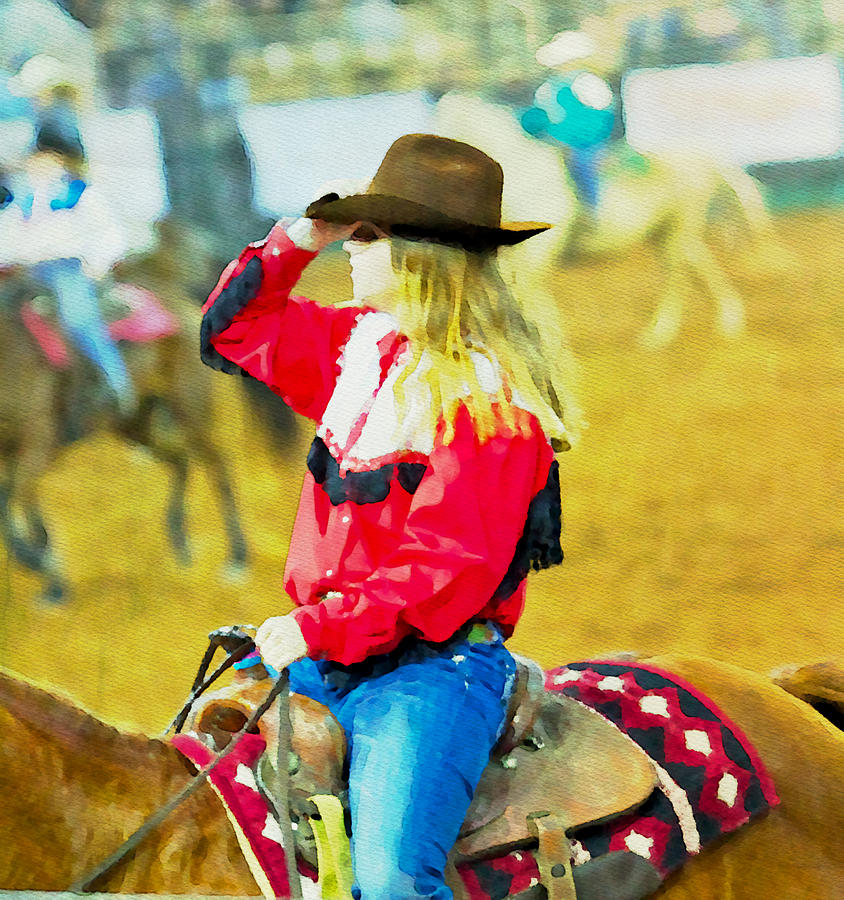 Cowgirl Waiting Photograph By Alice Gipson Fine Art America
