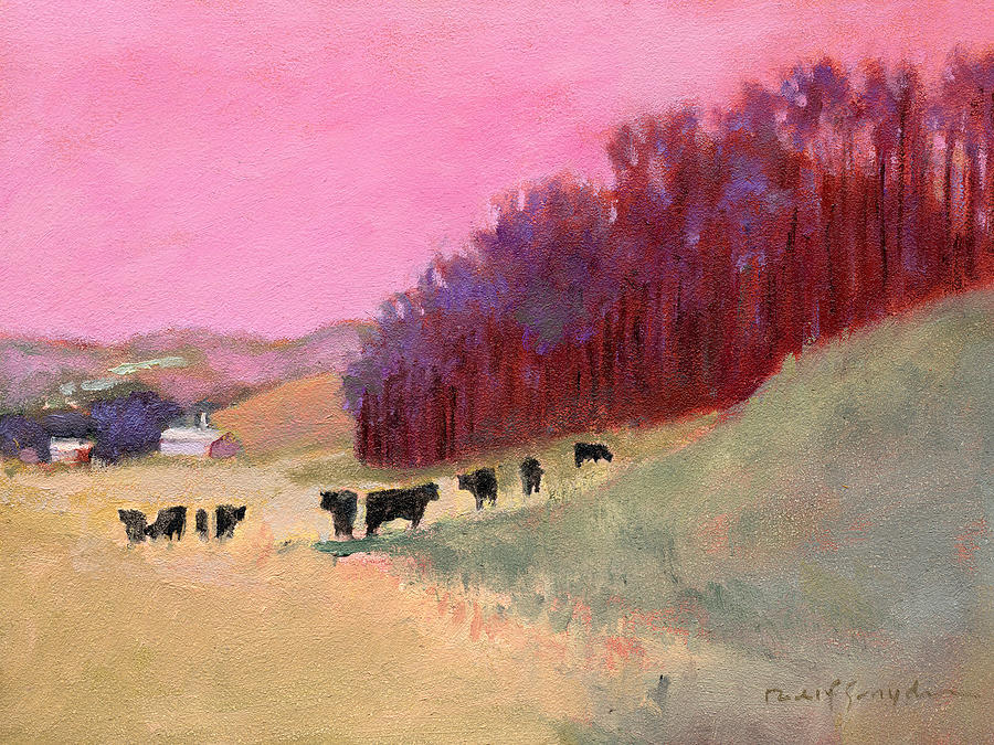 Cows 3 Painting by J Reifsnyder